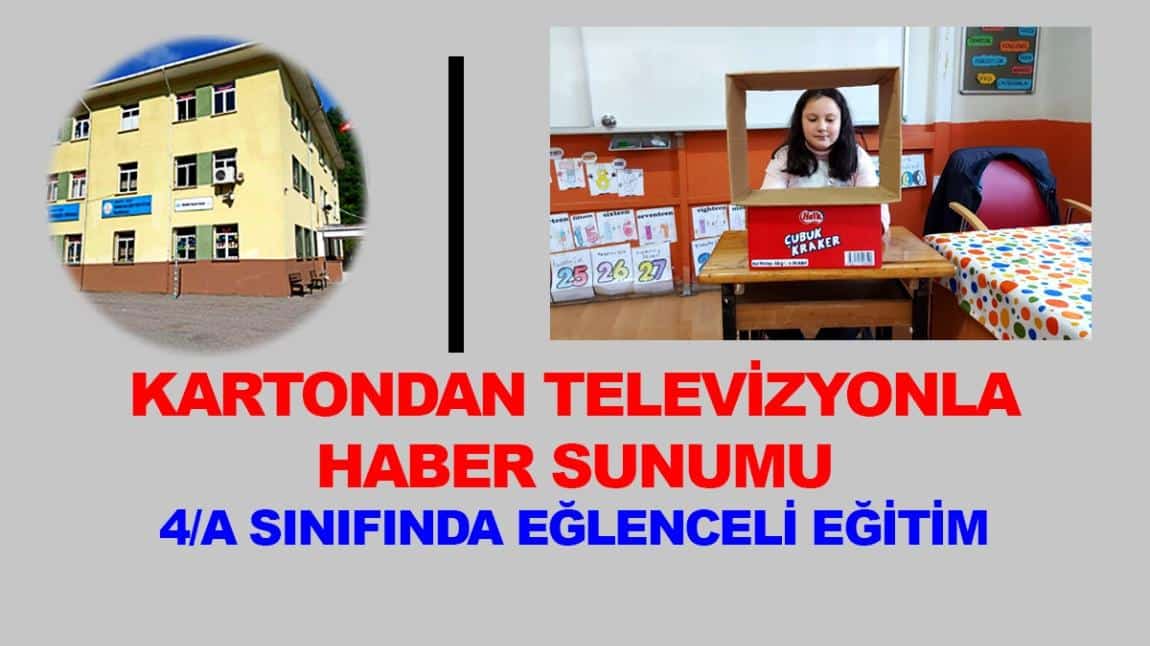 KARTONDAN TELEVİZYONLA HABER SUNUMU